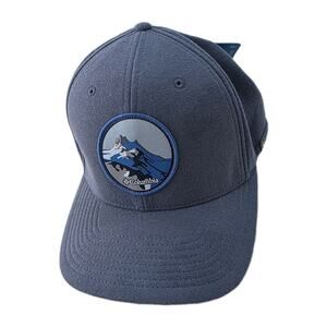 Columbia Trucker Hat Cap Graphed Navy Blue Mountain Patch hat NWT Size S/M
